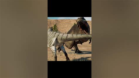 YUTYRANNUS VS FEATHERED T. REX #jurassicworldevolution2 #shorts #jwe2 # ...