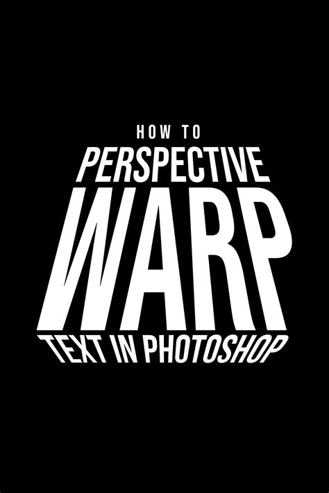 How to Perspective Warp Text in Photoshop | Graphic design tutorials ...