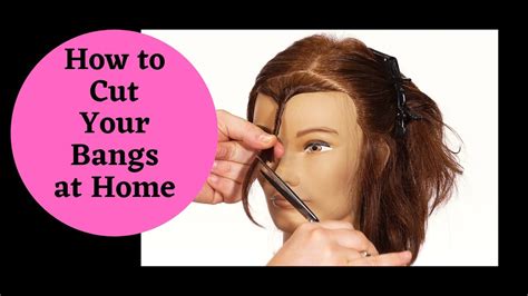 How to Cut Bangs at Home - TheSalonGuy - YouTube