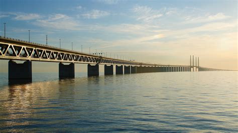 Copenhagen Denmark Bridge Between Sweden and Denmark HD Travel ...