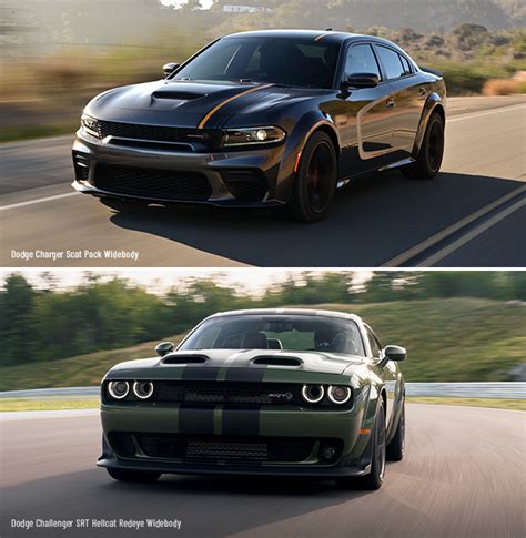 Dodge Charger Vs. Challenger Comparison: Base & Hellcat