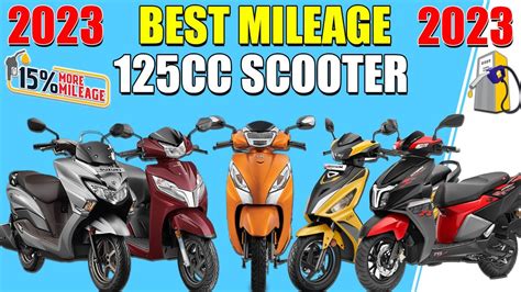 Best mileage 125cc scooter in India 2023 || Top5 Best Mileage Scooter || Best 125cc mileage ...