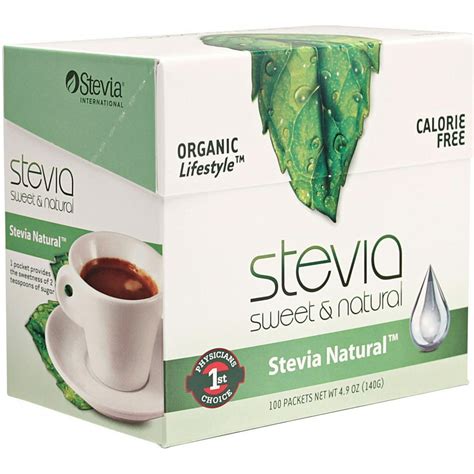 Stevia International Natural Stevia Powder, 100 Ct - Walmart.com ...