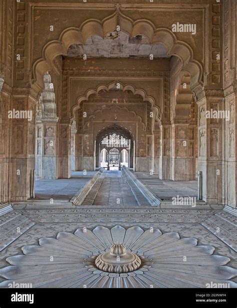 Red Fort, Delhi, India. The fort housed palaces of the Mughal Emperor ...