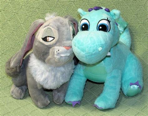 SOFIA THE FIRST PLUSH LOT CRACKLE THE DRAGON & CLOVER BUNNY STUFFED ANIMAL TOYS | eBay | Bunny ...