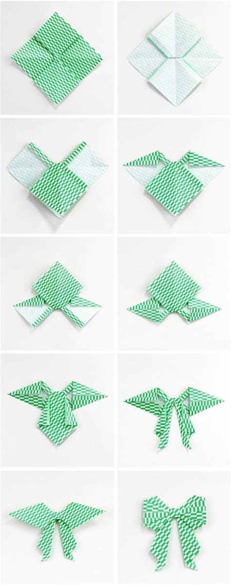 Origami Bow Origami Instructions - Origami