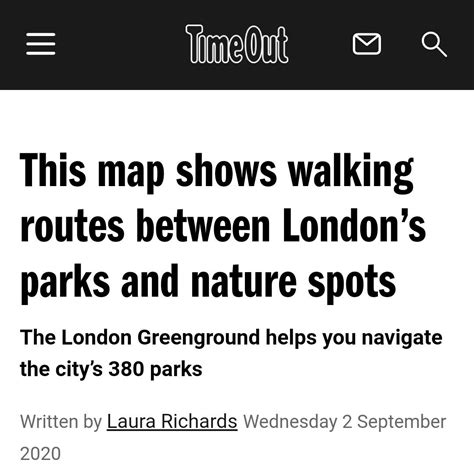 Walking Routes, London Park, Time Out, Map, Writing, City, Nature, Naturaleza, Hiking Trails