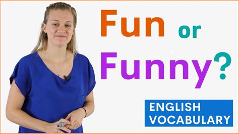 FUN vs FUNNY Difference, Meaning, Example Sentences | Learn English ...