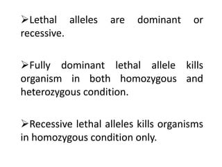 Lethal genes and gene therapy | PPT