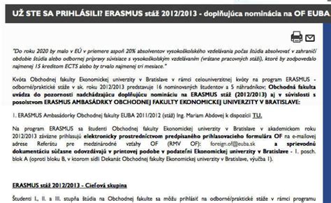 Sample text (online 2011/2012 ERASMUS application form and process ...