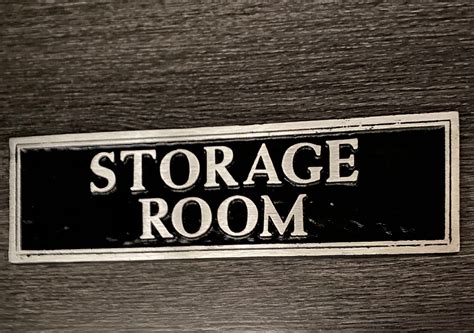 Modern Storage Room Sign 10″ X 3 7/8″ - K Castings, Inc