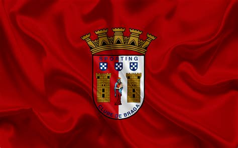 Download wallpapers SC Braga, Football club, Braga emblem, logo, Braga, Portugal, football ...