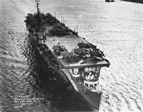 USS Bataan (CVL-29), Philadelphia, 1944, from the front