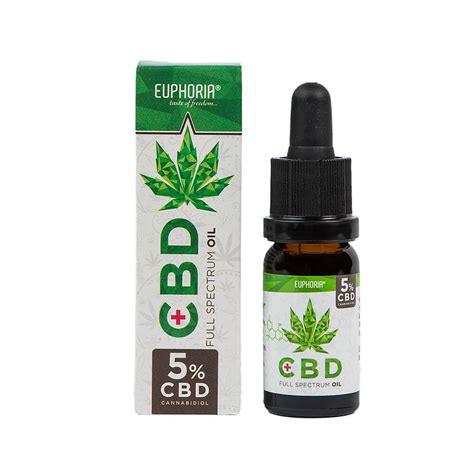 Euphoria CBD Olaj 500 mg 10 ml - Vitamins For Life