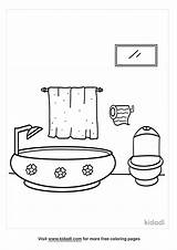 Bathroom Coloring Pages Sketch Page sketch template