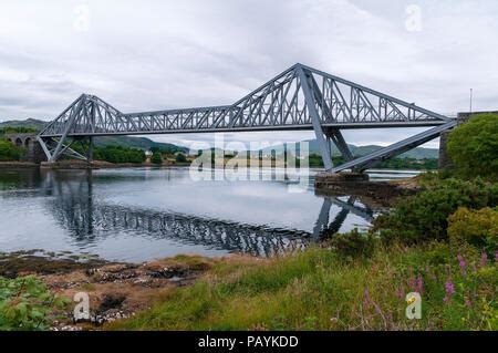 Connel Bridge, cantilever bridge, Loch Etive, Connel, Scotland Stock ...