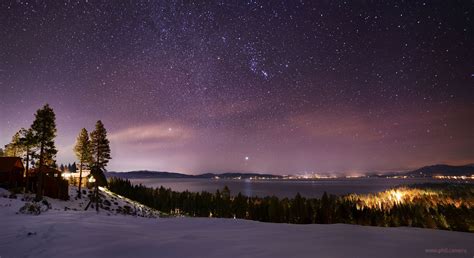 The Winter Sky over Lake Tahoe...