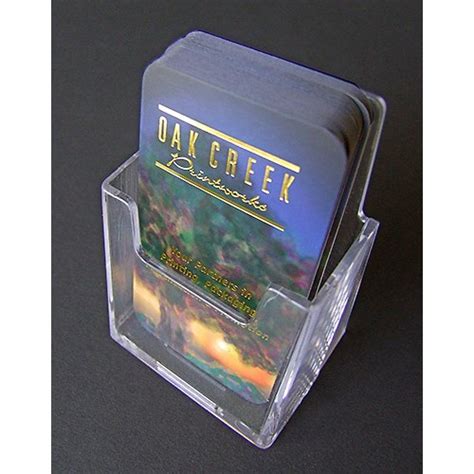 Vertical Clear Acrylic Business Card Holder