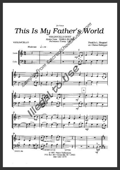 This Is My Father’s World | SacredSheetMusic.com