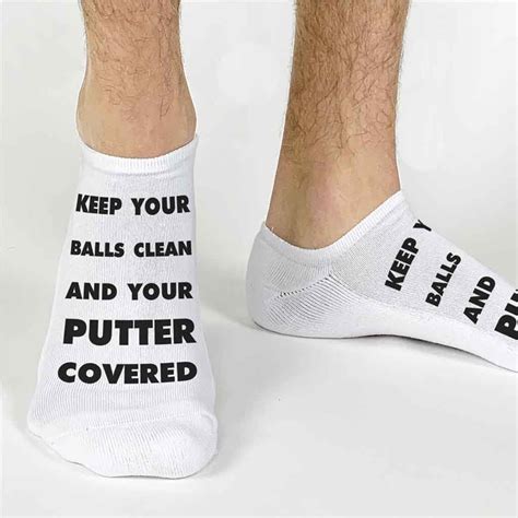 Keep Your Balls Clean and Your Putter Covered Golf Socks | Golf socks ...