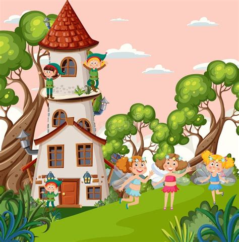 Fairies Forest Background Stock Illustrations – 528 Fairies Forest ...