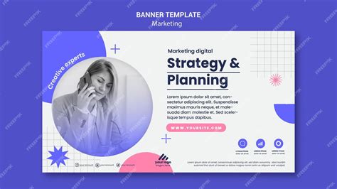 Free PSD | Marketing strategy banner template