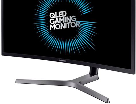 Samsung – Odyssey G7 32″ LED Curved QHD FreeSync QLED Monitor with HDR – Matte Dark Blue Gray ...