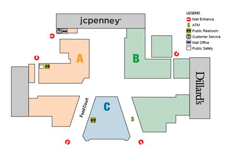 Directory Columbia Mall Map