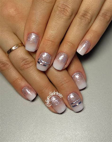 36 Sparkle Glitter Acrylic Nail Designs Ideas For Short Square & Almond Nails - Page 24 of 36 ...