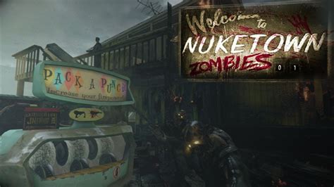 Black Ops 2 Nuketown Zombies Gameplay - Raygun Pack a Punch x2 ...