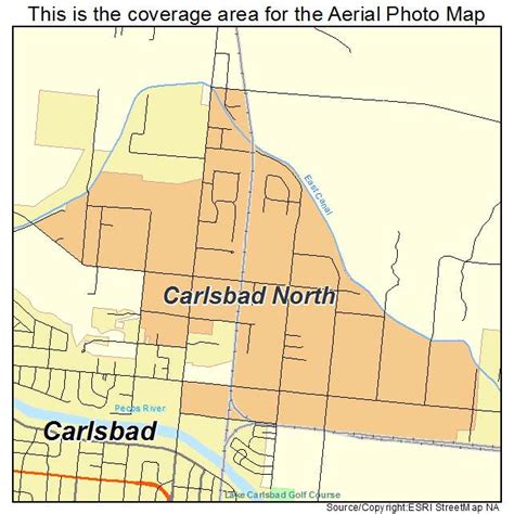 Aerial Photography Map of Carlsbad North, NM New Mexico