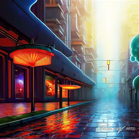 ArtStation - Night city street - 202303144.