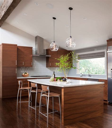 Kitchen Lighting Modern Kitchen Pendant Lights Bell Copper Traditional Wood Brown Isl ...