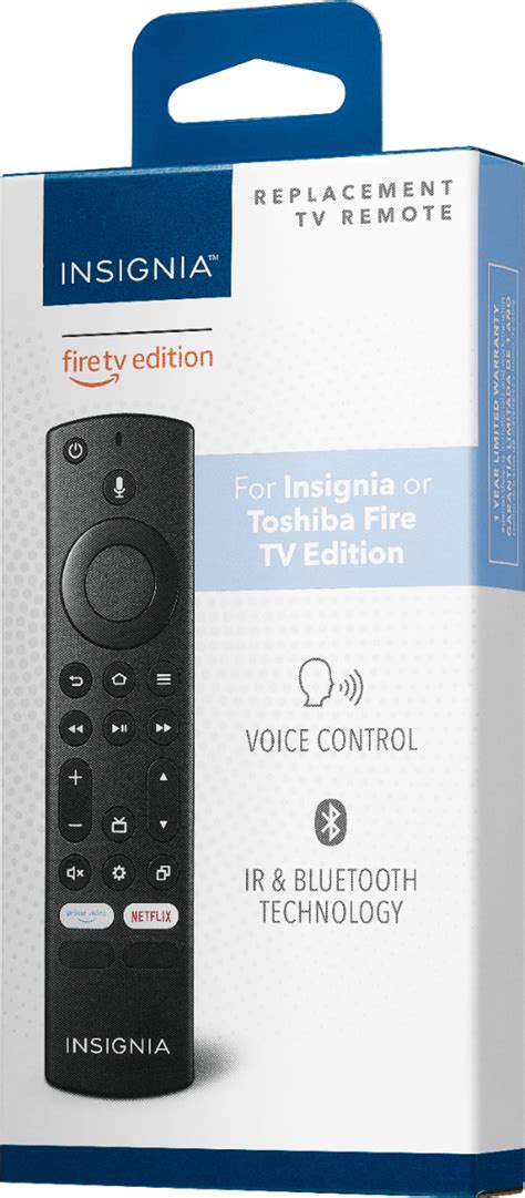 Customer Reviews: Insignia™ Replacement TV Remote for Insignia or Toshiba Fire TV Edition Black ...