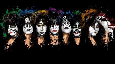 KISS Fan Art: KISS all make-up designs | Kiss band, Kiss members, Kiss concert