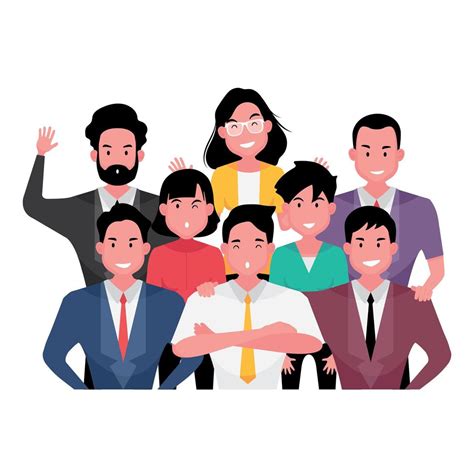 Group of business people showing teamwork 1822225 Vector Art at Vecteezy