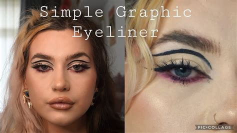 Simple Graphic Eyeliner // 60's Inspired Eyeliner - YouTube