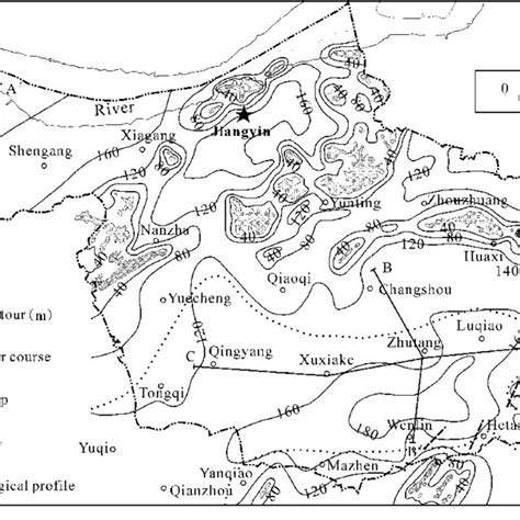 Sketch of geological map of Jiangyin, China | Download Scientific Diagram