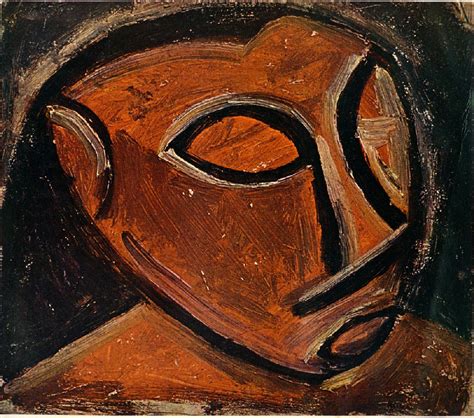 Head of a man, 1908 - Pablo Picasso - WikiArt.org