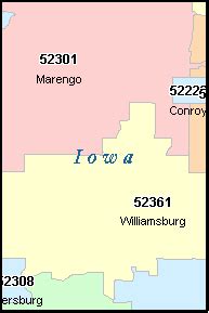 CONROY Iowa, IA ZIP Code Map Downloads