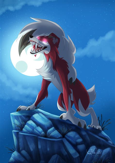 Lycanroc - moon by hecatehell on DeviantArt