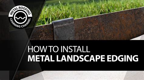 How To Install Metal Landscape Edging. Metal Lawn Edging And Garden Bord... | Metal landscape ...