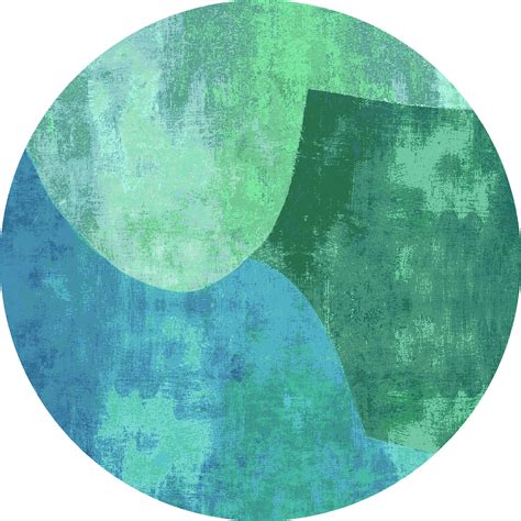 Round rug - Lazio (green) - Round rugs