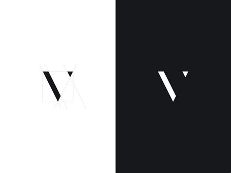 Creative Minimal Logos For Design Inspiration - Vincent Tantardini V Logo Design, Corporate Logo ...