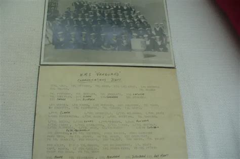 ORIGINAL PHOTOS OF Hms Vanguard Crew Royal Family Tour To South Africa ...