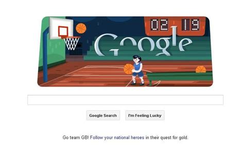 Google Doodle: Playable basketball