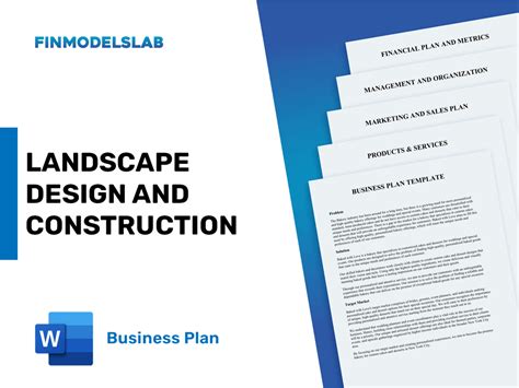 Craft Your Landscape Design Business Plan with Our Template
