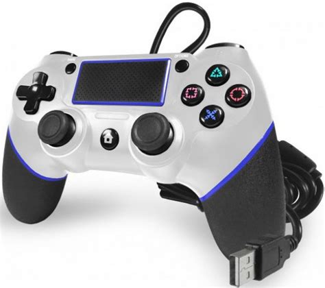 Sony Playstation 4 PS4 Champion Wired Controller White TTX Tech - ToyWiz