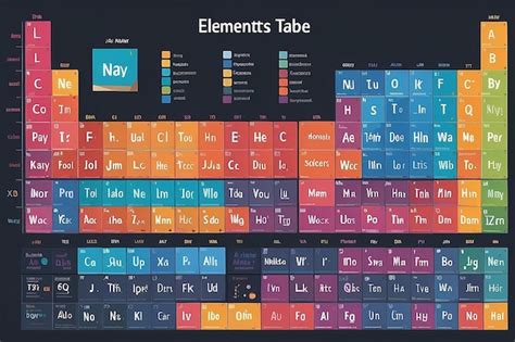 Premium Photo | Periodic table elements arranged in a visually appealing way vector illustration ...