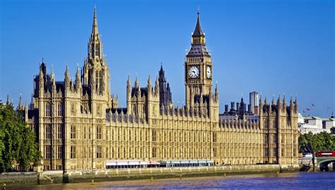 Houses of Parliament, English Parliament Building with Gothic Style ...